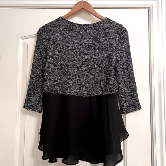 Design Lab Top -Knit/Chiffon (XS) - Picture 2 of 3